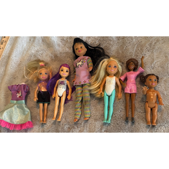 Lot Mattel Dolls Chelsea Kelly Barbie Sister 90s Kidcore Misc little toys - Picture 1 of 6